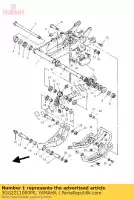 3GG2211000P0, Yamaha, braço traseiro comp. yamaha yfz 350 2000 2001 2002 2003 2004 2005 2006 2007 2008 2009 2011, Novo