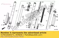 51401KSE671, Honda, wiosna, o. widelec (3,33n / mm, 0,34kgf / mm) honda  crf 150 2007 2008 2009 2012 2013 2014 2018 2019 2020, Nowy