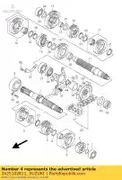 2425102811, Suzuki, zestaw kó? z?batych, 5th dr suzuki dl tl 1000 1998 1999 2000 2001 2002 2003, Nowy