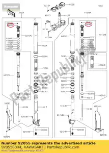 kawasaki 920550094 ring-o kx250t6f - Onderkant