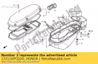 17211KPCD20, Honda, element comp., luchtfilter honda xl 125 2001 2002 2003 2004 2005 2006, Nieuw