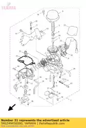 Ici, vous pouvez commander le assiette auprès de Yamaha , avec le numéro de pièce 5MLE49450000: