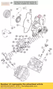 ktm 6023010214441 ignition cover with bearings - Bottom side