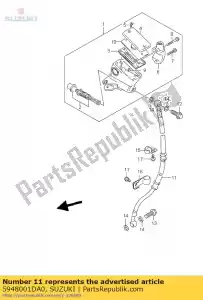 suzuki 5948001DA0 tubo flessibile anteriore - Il fondo