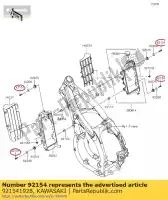 921541928, Kawasaki, bout, met flens, 6x25 kawasaki kx  f kx450f kx250f klx450r kx250 450 250 , Nieuw