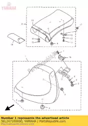 Ici, vous pouvez commander le assy siège unique auprès de Yamaha , avec le numéro de pièce 5EL247100000: