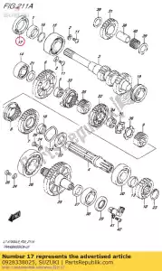 suzuki 0928338025 seal,clutch hou - Bottom side