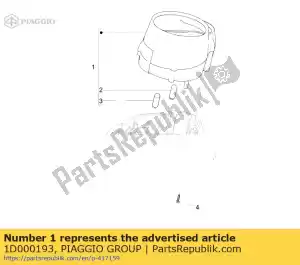 Piaggio Group 1D000193 metro assy. combinazione - Il fondo