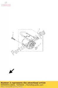 yamaha 999990412800 arranque do conjunto do motor - Lado inferior