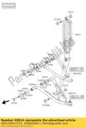 Qui puoi ordinare ammortizzatore, l. Green da Kawasaki , con numero parte 45014S017535: