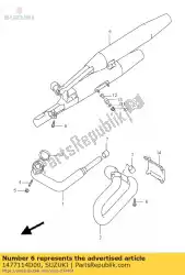 connector, moffel van Suzuki, met onderdeel nummer 1477114D00, bestel je hier online: