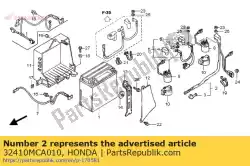 kabel, startmotor van Honda, met onderdeel nummer 32410MCA010, bestel je hier online: