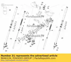 Ici, vous pouvez commander le support auprès de Piaggio Group , avec le numéro de pièce B046124: