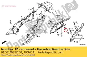 honda 91501MGSD30 ko?nierz - Dół