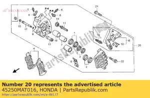 Honda 45250MAT016 caliper sub assy., r. fr. - Bottom side