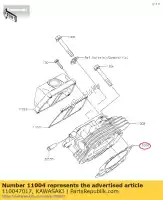 110047017, Kawasaki, 01 uszczelka-g?owica kawasaki  400 2017 2018 2019 2020 2021, Nowy