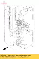 5HP141010000, Yamaha, carburateur assy 1 yamaha tt r 125 2000 2001, Nouveau