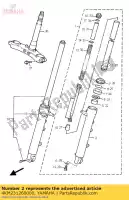 4KM231260000, Yamaha, tubo esterno (a sinistra) yamaha xj xjs diversion 900, Nuovo