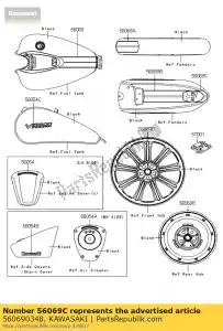 Kawasaki 560690348 patroon - Onderkant