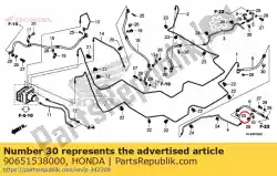 Qui puoi ordinare clip, tubo flessibile freno da Honda , con numero parte 90651538000: