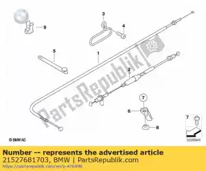 bmw 21527681703 koppelingsbediening - Onderkant