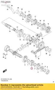 suzuki 2423105D02 bieg 3. bieg - Dół