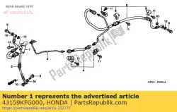 Here you can order the clamper,rr brk ho from Honda, with part number 43159KFG000: