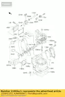 110041252, Kawasaki, gasket-head,t=0.46 kx125-j2 kawasaki kx 125 1993 1994 1995 1996 1997 1998 1999 2000 2001 2002, New