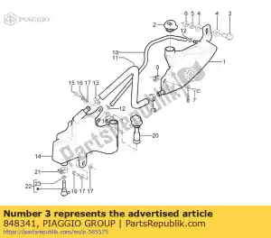 Piaggio Group 848341 ?ruba z ko?nierzem m12x1,25 - Dół