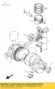 yamaha 4KM116030000 zuigerveren set (std) - Onderkant