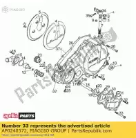 AP0240372, Piaggio Group, Vis à six pans creux aprilia  moto pegaso 650 1992 1995 1996 1997 1998 1999 2000 2001 2002 2003 2004, Nouveau