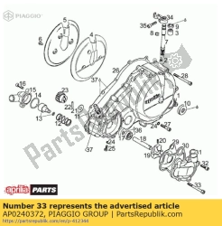 Aprilia AP0240372, ?ruba imbusowa, OEM: Aprilia AP0240372