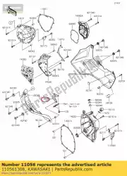 Here you can order the bracket,lwr cowling,lh klz1000 from Kawasaki, with part number 110561308: