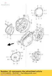 Ici, vous pouvez commander le couvercle, démarreur g auprès de Suzuki , avec le numéro de pièce 1135126E01: