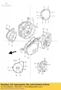 suzuki 1135126E01 couvercle, démarreur g - La partie au fond