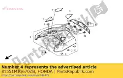 Here you can order the lid,r rr t*nhb01* from Honda, with part number 81551MJG670ZB: