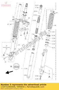 Yamaha 11DF31080000 emblème - La partie au fond