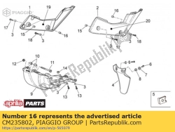 Aprilia CM235802, Entretoise 10mm, OEM: Aprilia CM235802