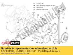 Aprilia AP0930500, Oliekeerring 6x11x3 / 4.5, OEM: Aprilia AP0930500