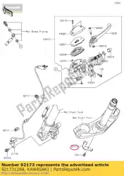 Aqui você pode pedir o braçadeira, garfo sob o suporte kle650 em Kawasaki , com o número da peça 921731288: