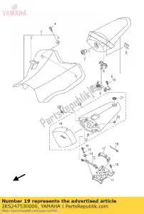 yamaha 2KS247530000 cushion - Bottom side