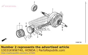 Honda 13031KWW740 jeu de segments, piston (0,50) ( - La partie au fond
