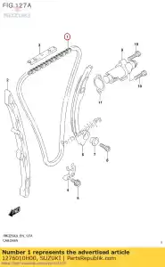 Suzuki 1276010H00 chain comp,cams - Bottom side