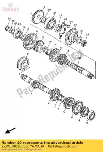 yamaha 2RW174020000 drive axle assy - Bottom side