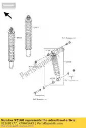 Qui puoi ordinare ammortizzatore, ammortizzatore da Kawasaki , con numero parte 921601777: