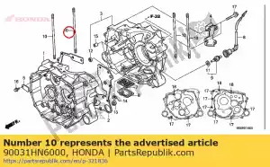 Honda 90031HN6000 bout, tapeind, 8x161 - Onderkant