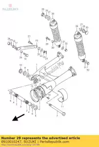 suzuki 0910010247 parafuso - Lado inferior