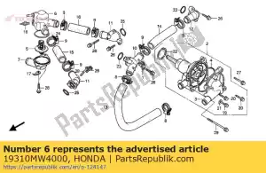 Honda 19310MW4000 case assy,thermos - Bottom side