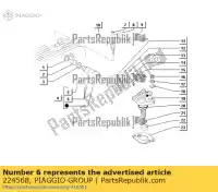 224568, Piaggio Group, junta ape piaggio vespa atd100001101, zapt10000 et hexagon lx liberty sfera sfera rst zapt10000, atd1t, atd2t 125 420 422 1995 1996 1997 1998 1999 2000 2001 2002 2003 2004, Novo