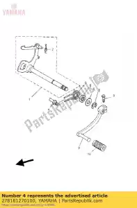 yamaha 278181270100 stopper, screw - Bottom side